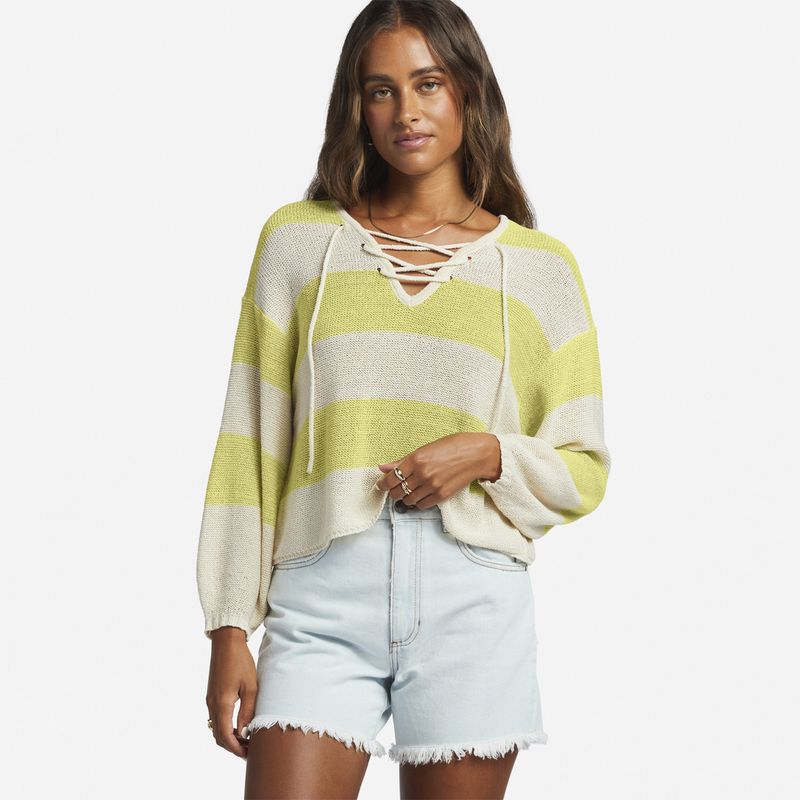 BILLABONG - Sweater Mujer So Sweet J Swtr Blanco BILLABONG