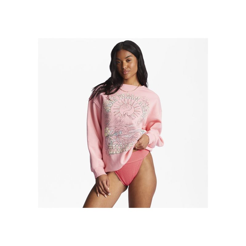 BILLABONG - Polerón Mujer Take Me Away J Otlr Rosado BILLABONG