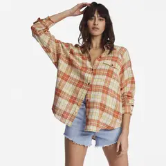 BILLABONG - Blusa Mujer Best Time Naranja