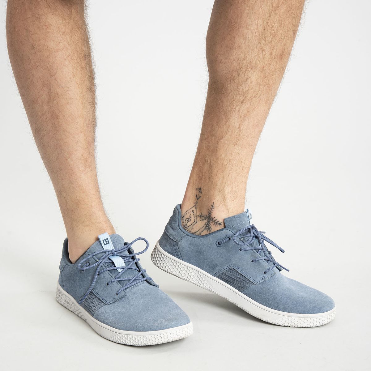 CAT - Zapatilla Cuero Hombre Pause Azul CAT