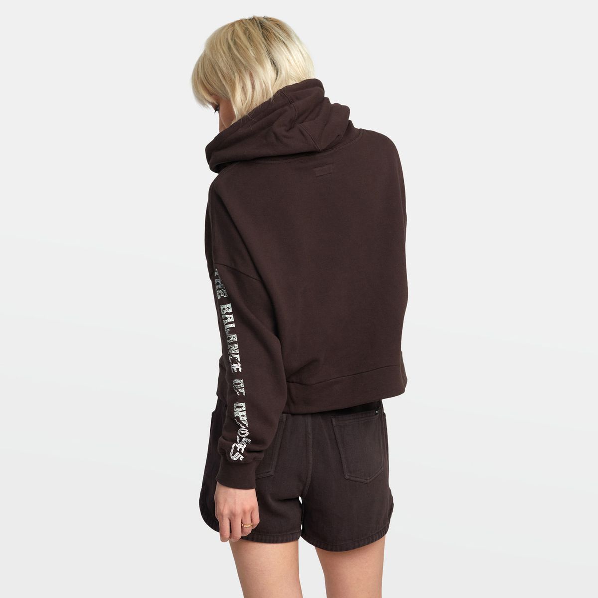 RVCA - Polerón Mujer Splitter Hoodie Otl Café RVCA