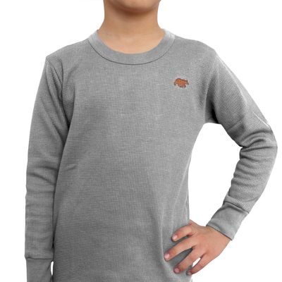 Imagen 2 del producto Camiseta Tejido Panal Juvenil Gris