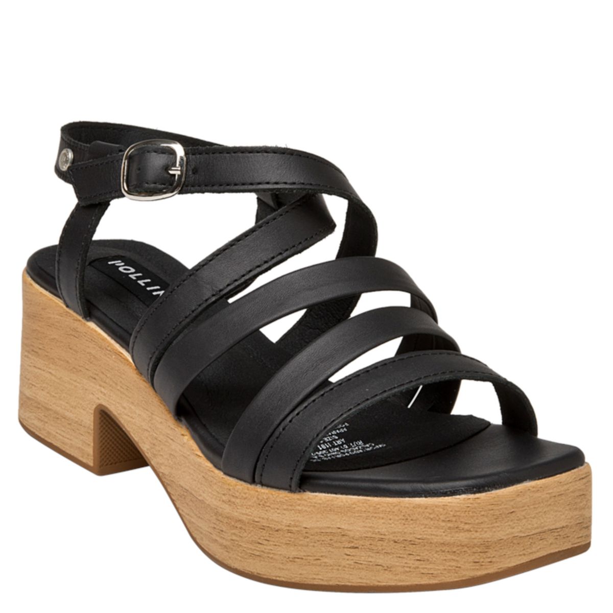 POLLINI - Sandalia Casual Negro Pollini