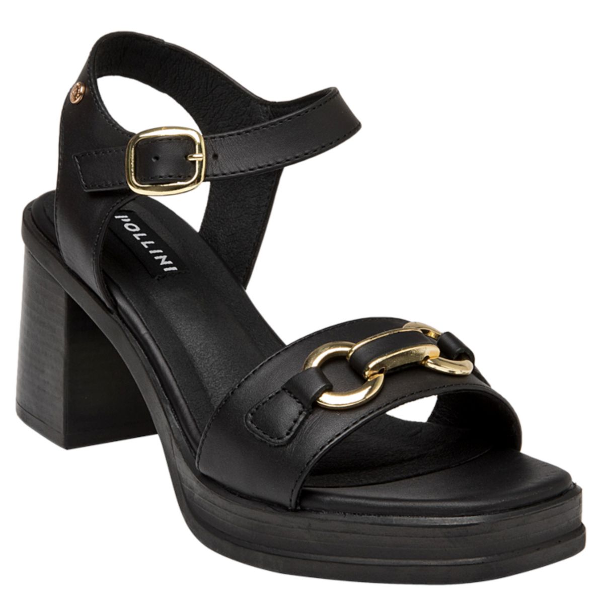 POLLINI - Sandalia Casual Negro Pollini