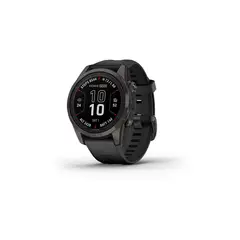 GARMIN - Smartwatch fenix 7S Pro Sapph Solar CrbnGry Ti wBlk Band