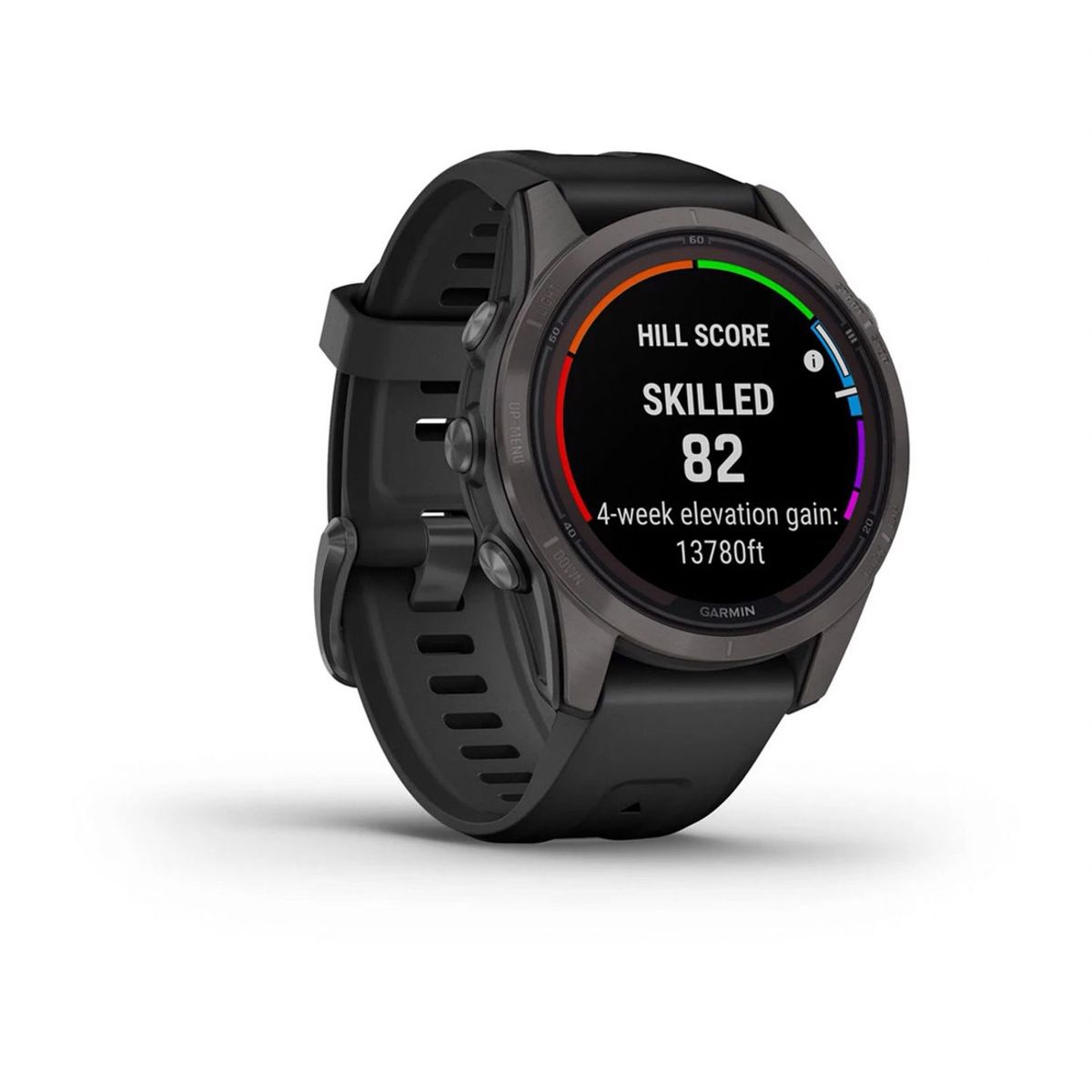 GARMIN - Smartwatch fenix 7S Pro Sapph Solar CrbnGry Ti wBlk Band GARMIN