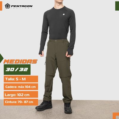 Imagen 2 del producto Pantalon de Trekking Outdoor Hombre Desmontable - Beige