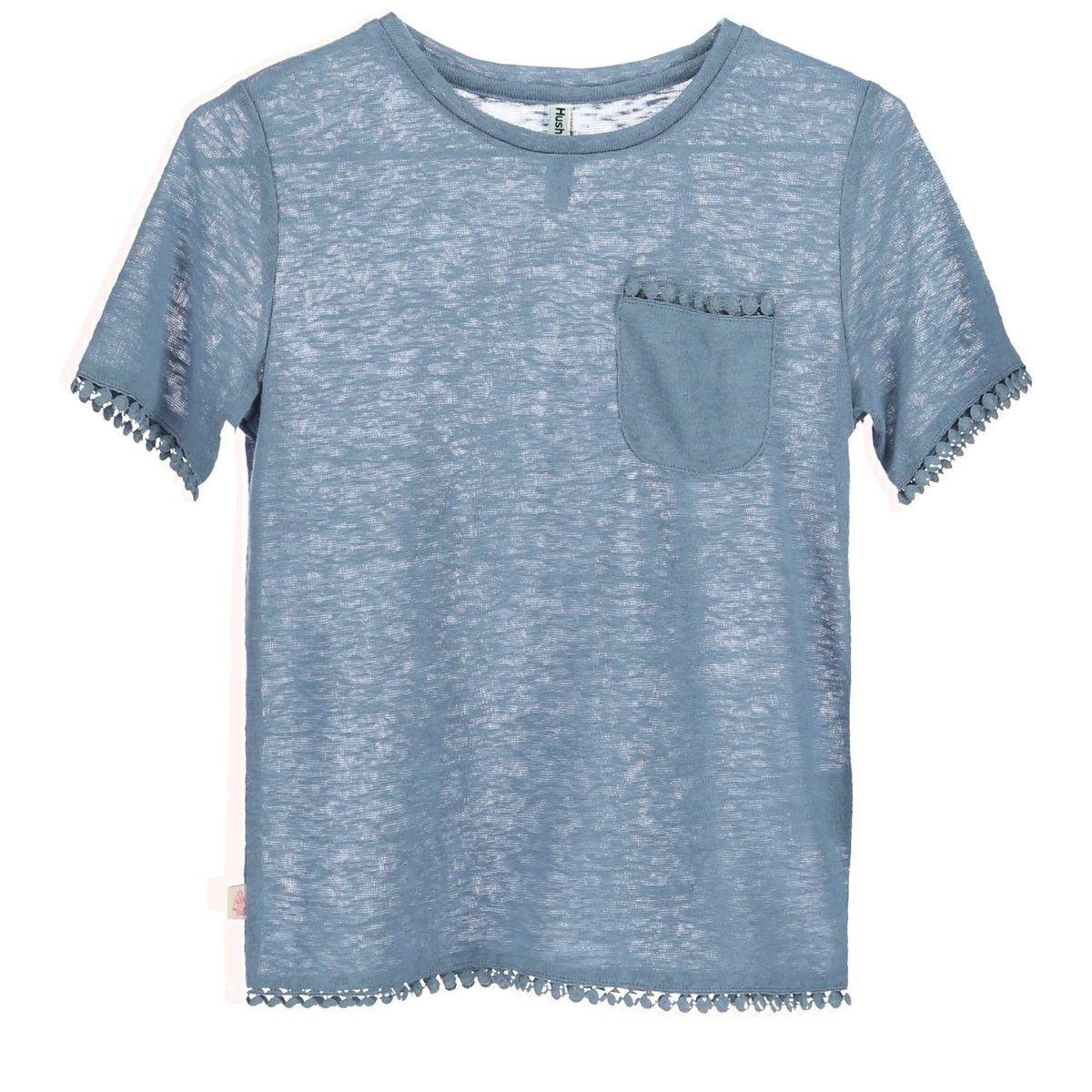 HUSH PUPPIES - Polera Lino Frutilla Celeste HUSH PUPPIES