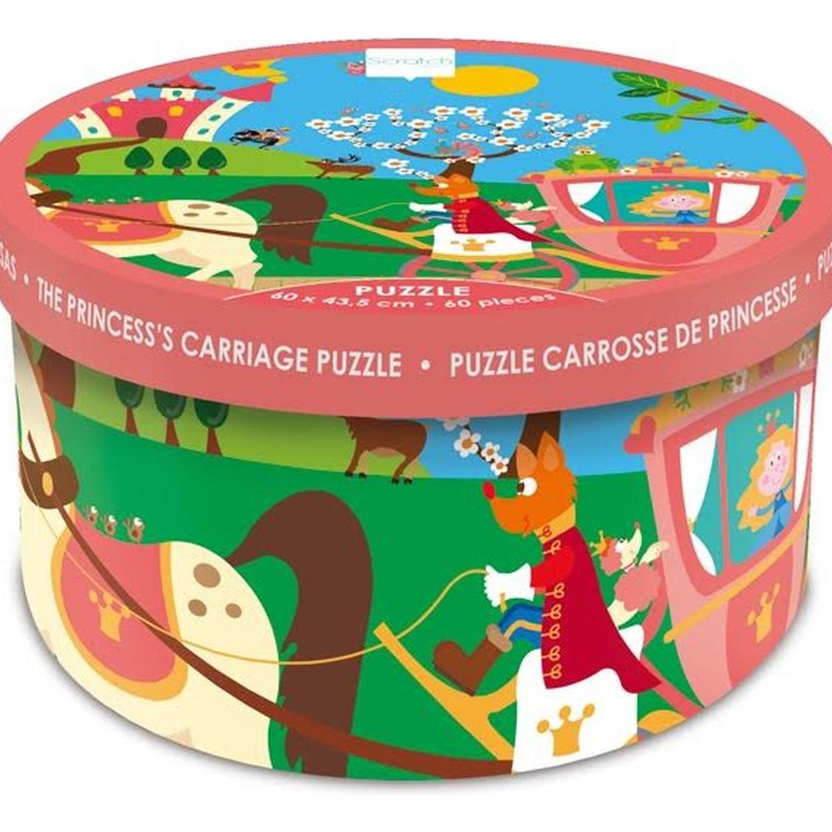 SCRATCH EUROPE - Puzzle 60Pcs Princesa Scratch Europe