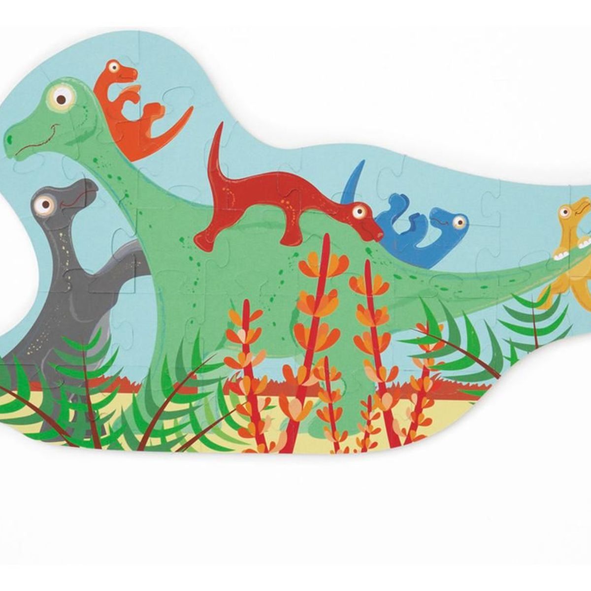 SCRATCH EUROPE - Puzzle 30Pcs Con Forma Dinosaurio Scratch Europe