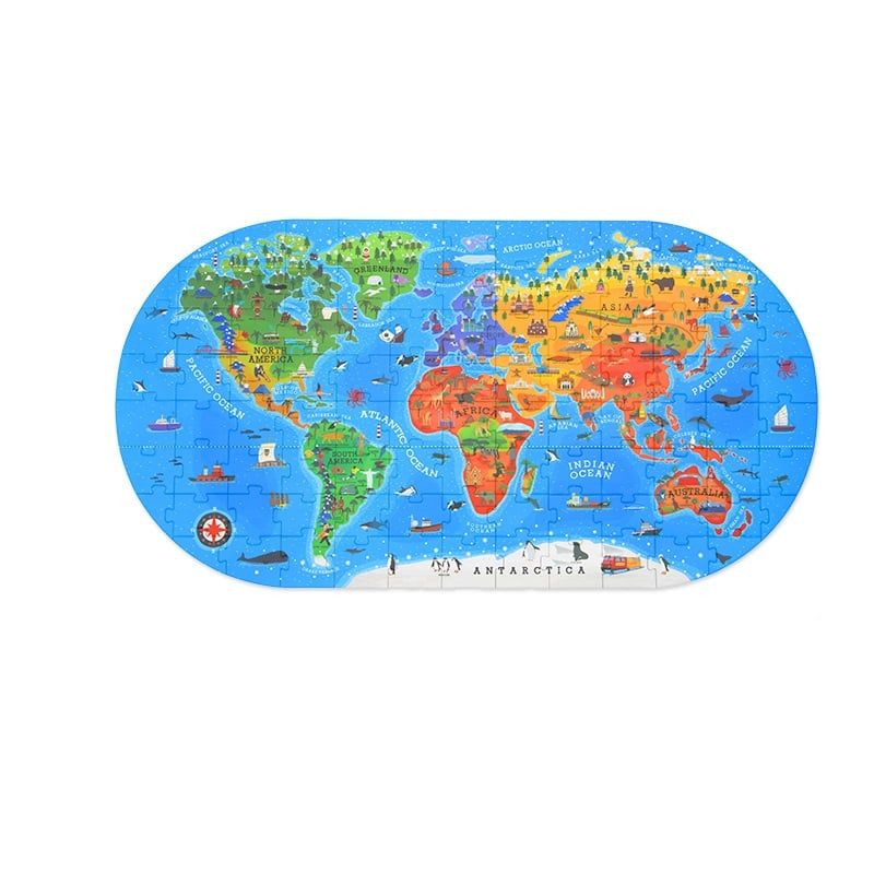 MIDEER - Puzzle Maleta Mi Mundo 100Pcs MiDeer