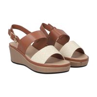 Sandalia Mujer Camel Plataforma Kylie