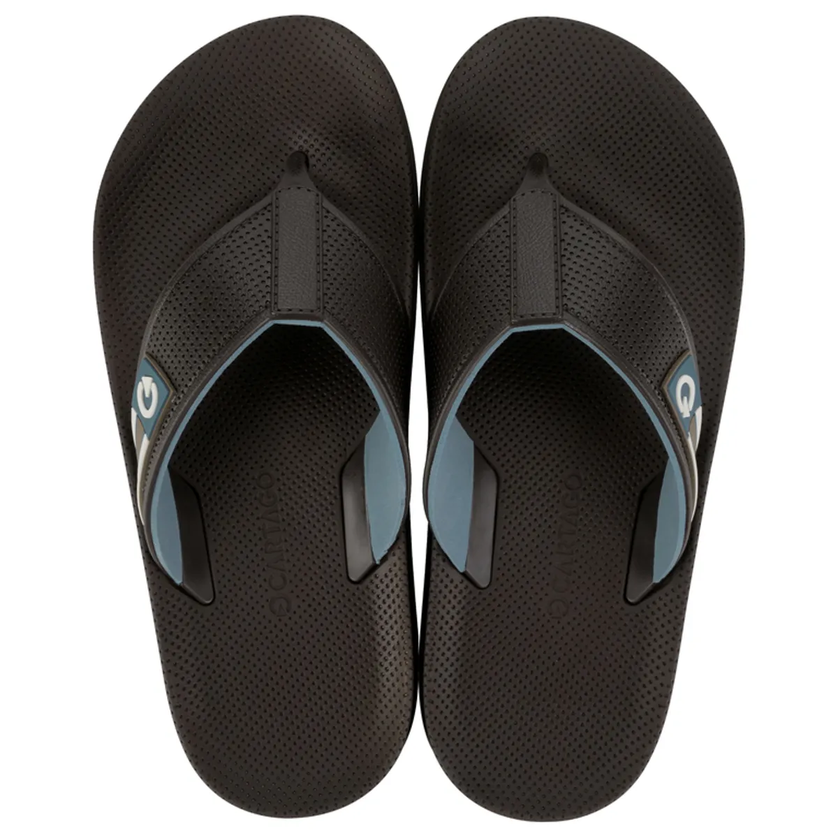 CARTAGO - Sandalia Hombre Marrón/Azul Siena Cartago