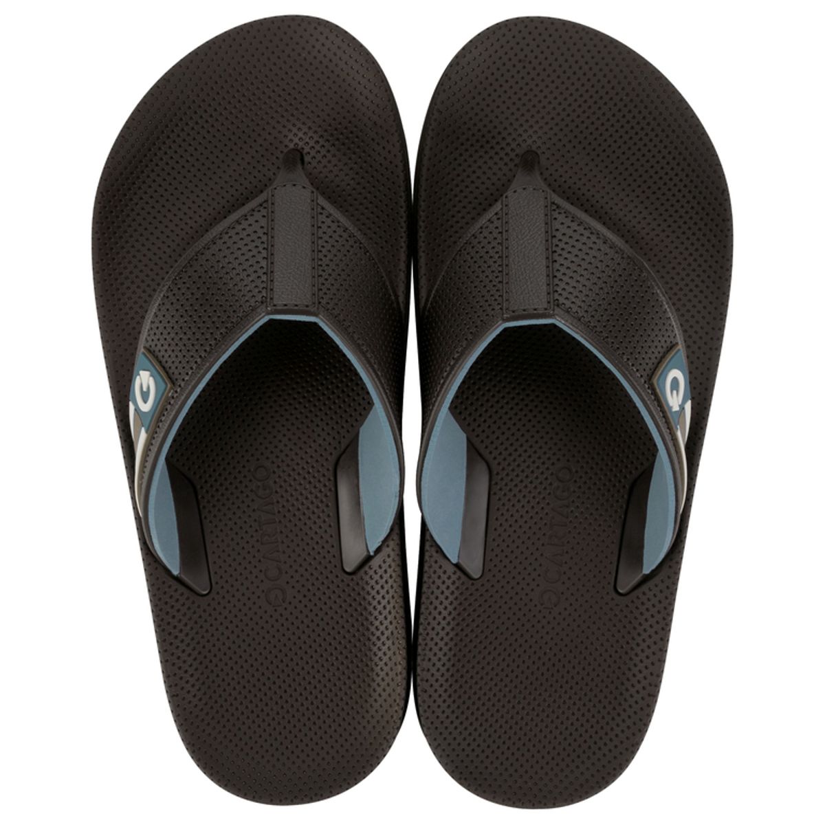 CARTAGO - Sandalia Hombre Marrón/Azul Siena Cartago