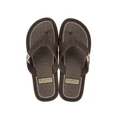 CARTAGO - Sandalia Hombre Marrón/Beige Maiorca