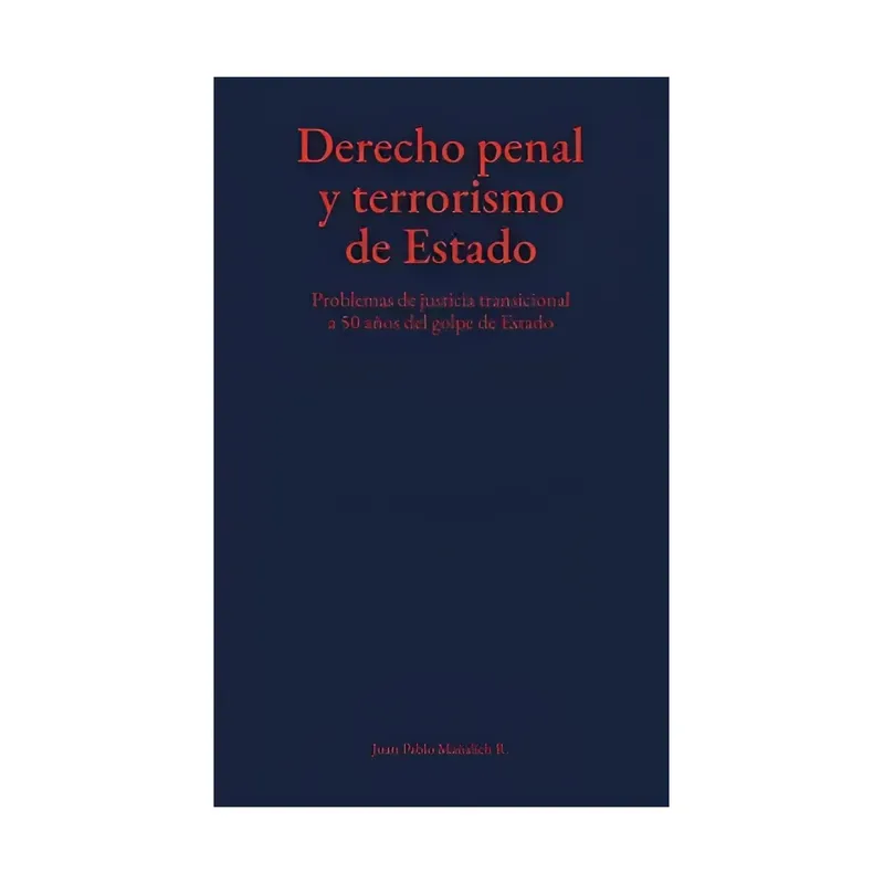 TOP10BOOKS - LIBRO DERECHO PENAL Y T E R R O R I S M O DE ESTADO / JUAN PABLO MAÑALICH R. / RONEO