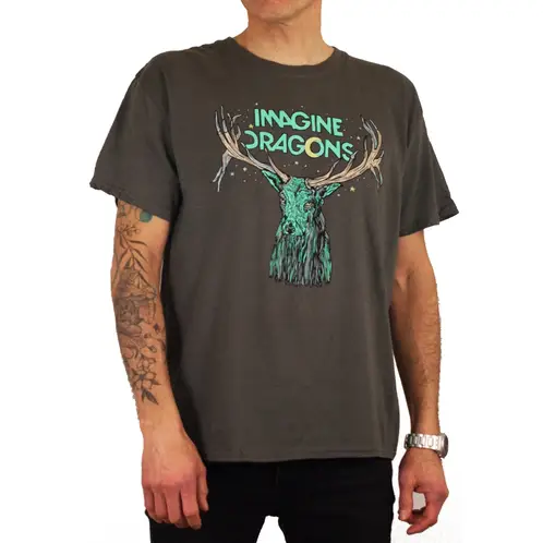 ROCK OFF OFFICIALLY LICENSED PRODUCTS - Polera de original de Imagine Dragons con diseño de Elk in Stars