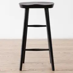 AMOBLE - Taburete Petri Alto Negro Amoblé