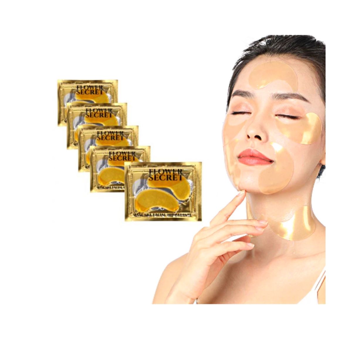 GENERICO - Pack 20 Pares Mascarilla Parches Anti Ojeras Hidratante.