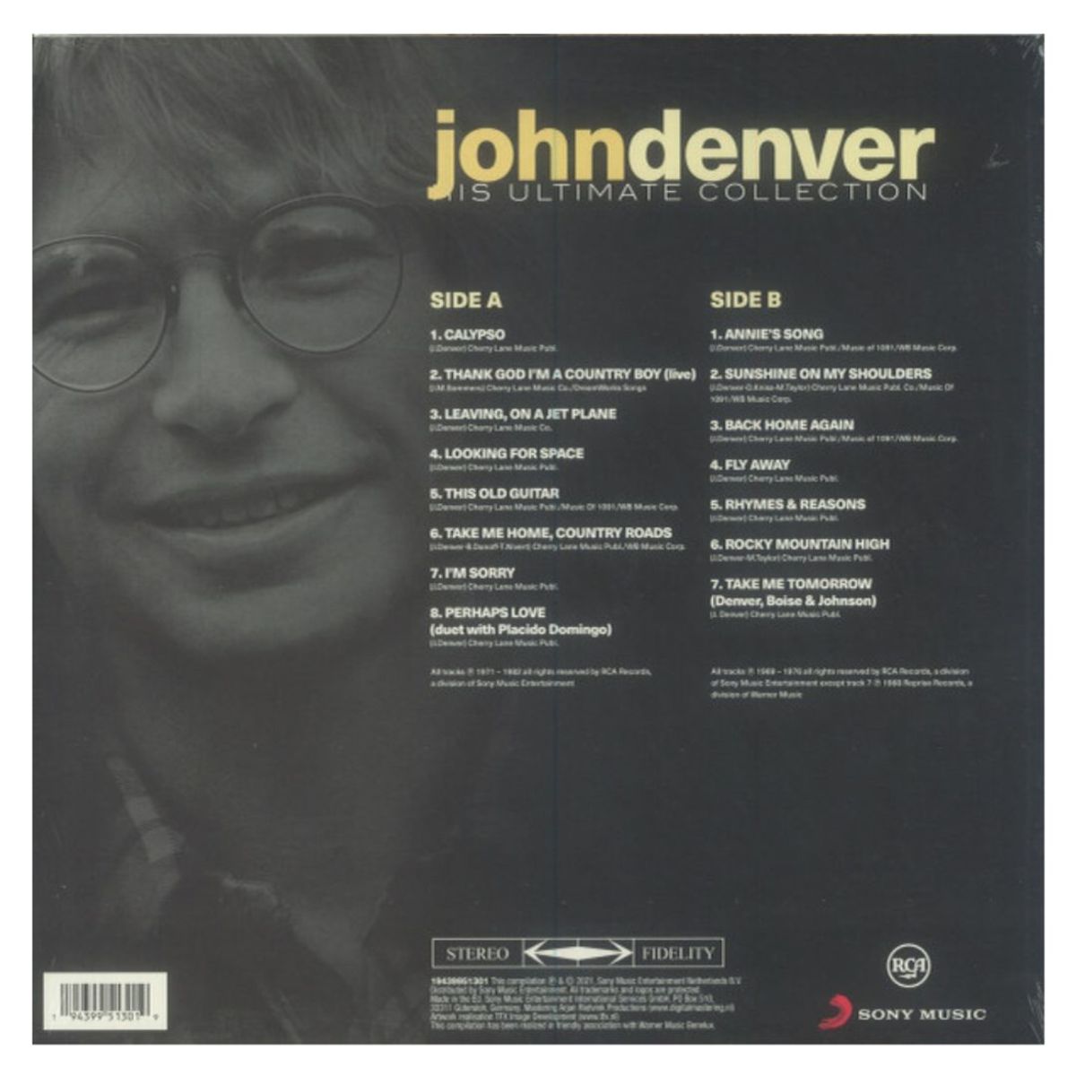 HITWAY MUSIC - JOHN DENVER - HIS ULTIMAT COLLECTION - VINILO HITWAY MUSIC