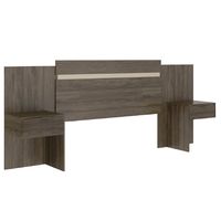 Respaldo Con Veladores Paraná 2 PL Nogal-Blanco