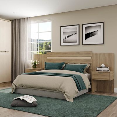 Imagen 2 del producto Respaldo Con Veladores Paraná 2 PL Noce-Blanco