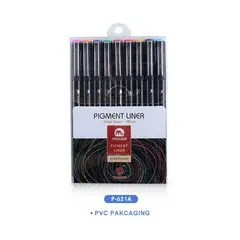 GENERICO - Lapices Tiralineas Set 9 Colores Lettering Marcador Mobee