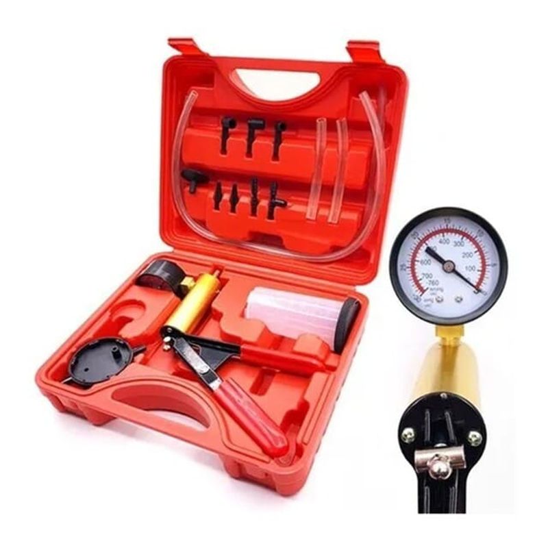 GENERICO - Kit Medidor Bomba Vacío Manual Purgador Purgar Frenos