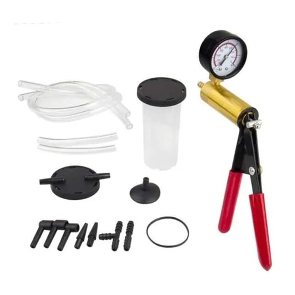 GENERICO - Kit Medidor Bomba Vacío Manual Purgador Purgar Frenos