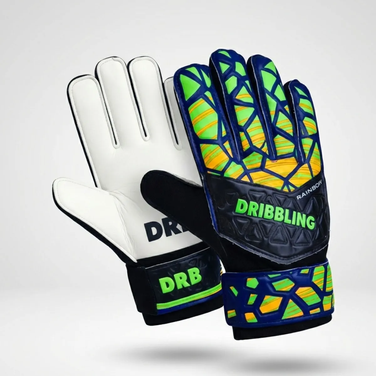 DRB - Guantes Arquero Portero Infantil Con Ferulas Rainbow Drb