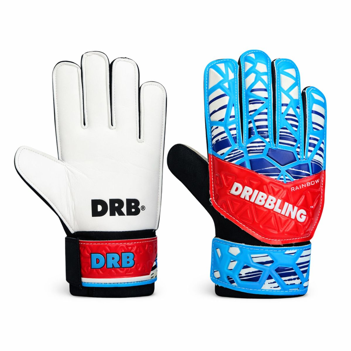 DRB - Guantes Arquero Portero Infantil Con Ferulas Rainbow Drb
