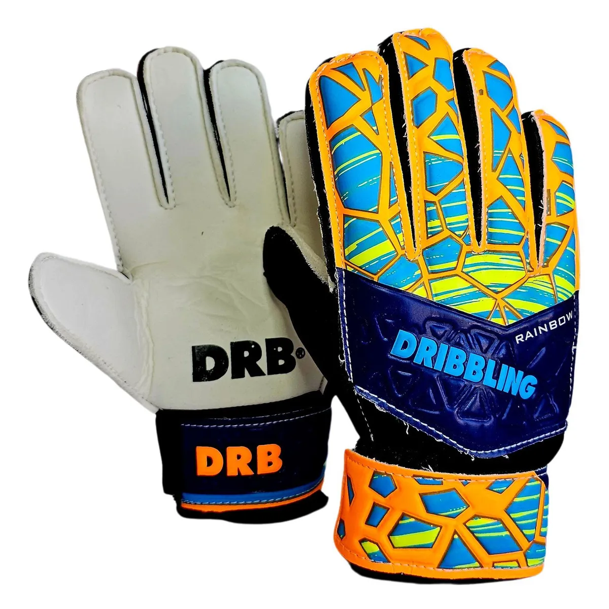 DRB - Guantes Arquero Portero Infantil Con Ferulas Rainbow Drb