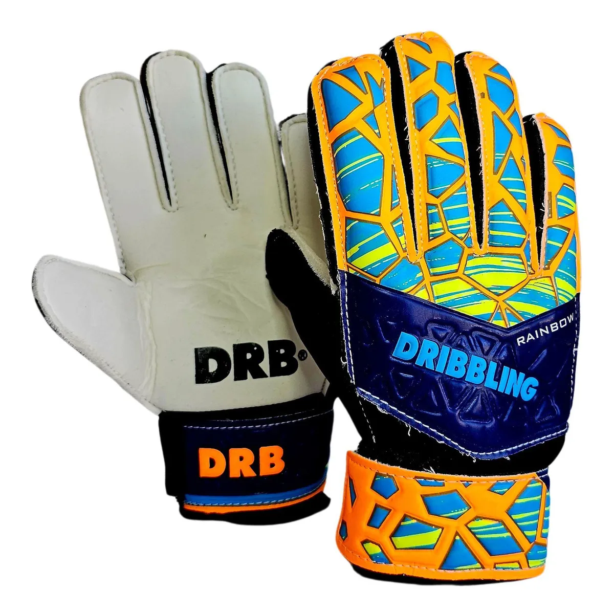 DRB - Guantes Arquero Portero Infantil Con Ferulas Rainbow Drb