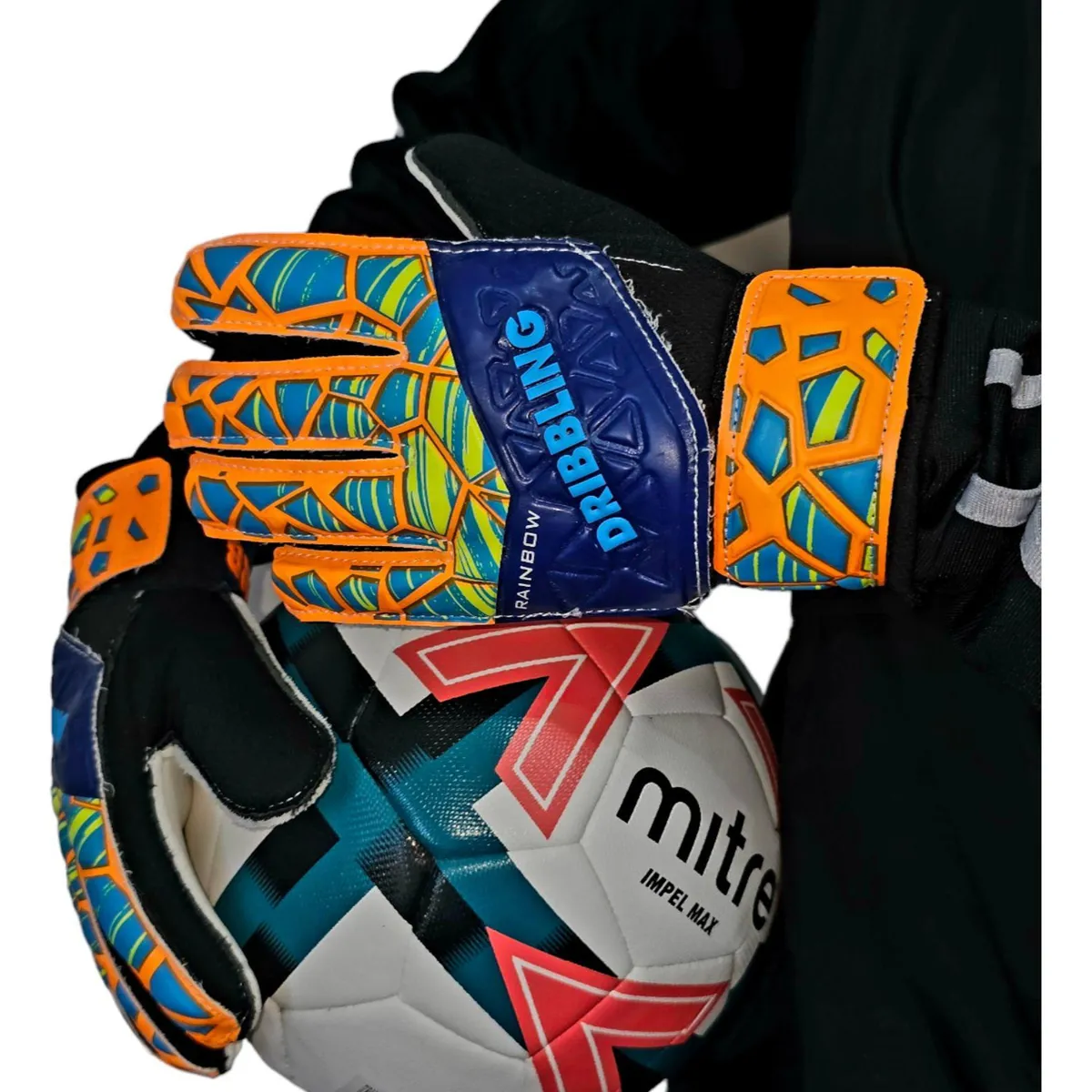 DRB - Guantes Arquero Portero Infantil Con Ferulas Rainbow Drb