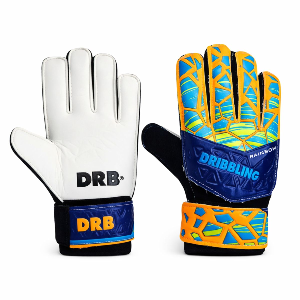 DRB - Guantes Arquero Portero Infantil Con Ferulas Rainbow Drb
