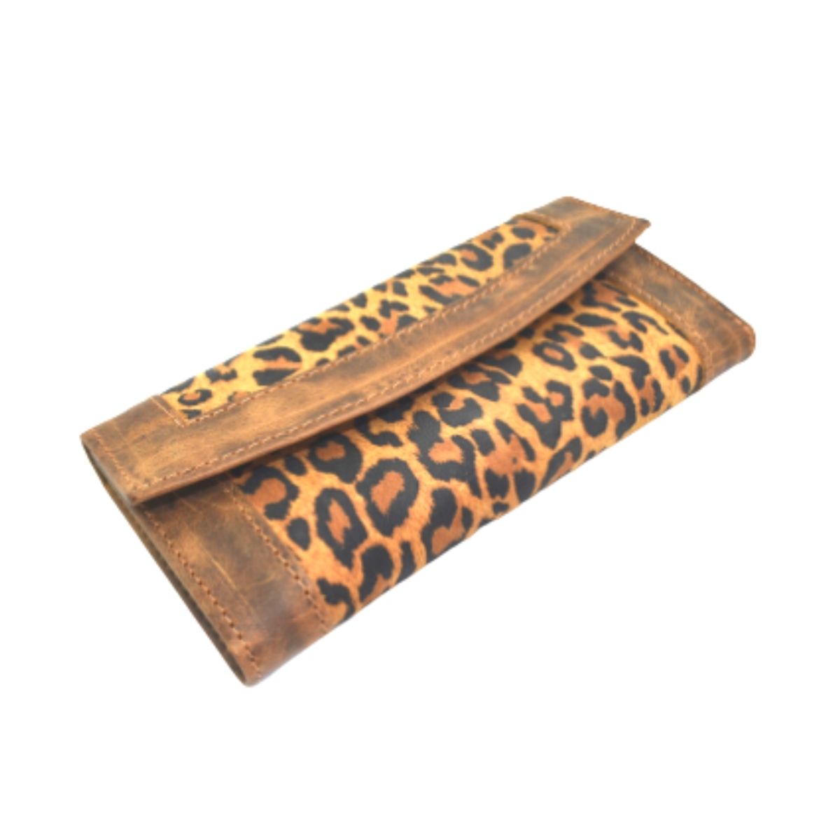 AVACANAO - Billetera Larga Cuero Mujer Animal Print