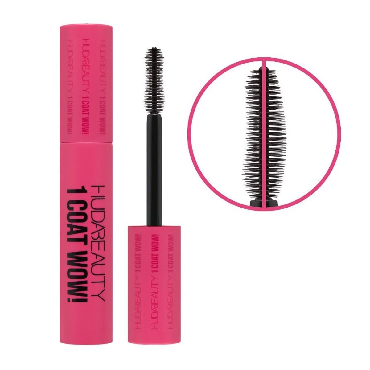 HUDA BEAUTY - Máscara de pestañas extra volúmen 1 Coat WOW! - Huda Beauty.