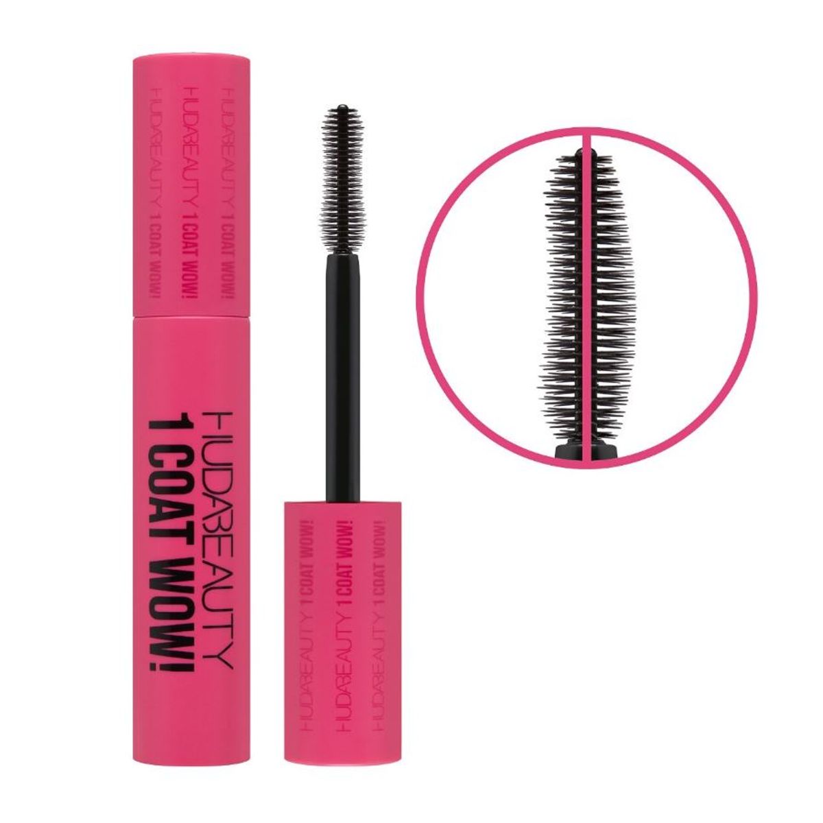 HUDA BEAUTY - Máscara de pestañas extra volúmen 1 Coat WOW! - Huda Beauty.