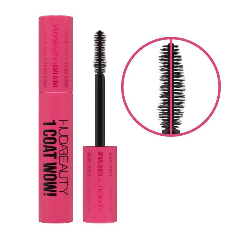 HUDA BEAUTY - Máscara de pestañas extra volúmen 1 Coat WOW! - Huda Beauty.