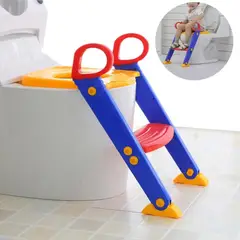 GENERICO - Asiento de Inodoro Plegable con Escaleras para Niños