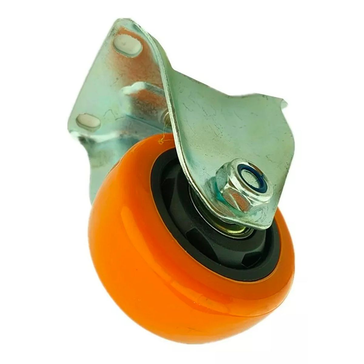 GENERICO - Rueda Naranja Fija 3 Pulgadas