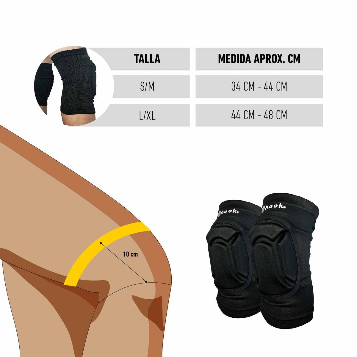 HOOK - RODILLERA HOOK MULTISPORT S/M