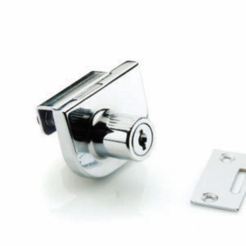 POLI - Cerradura de Muebles Mod. D-24 Cromo Poli