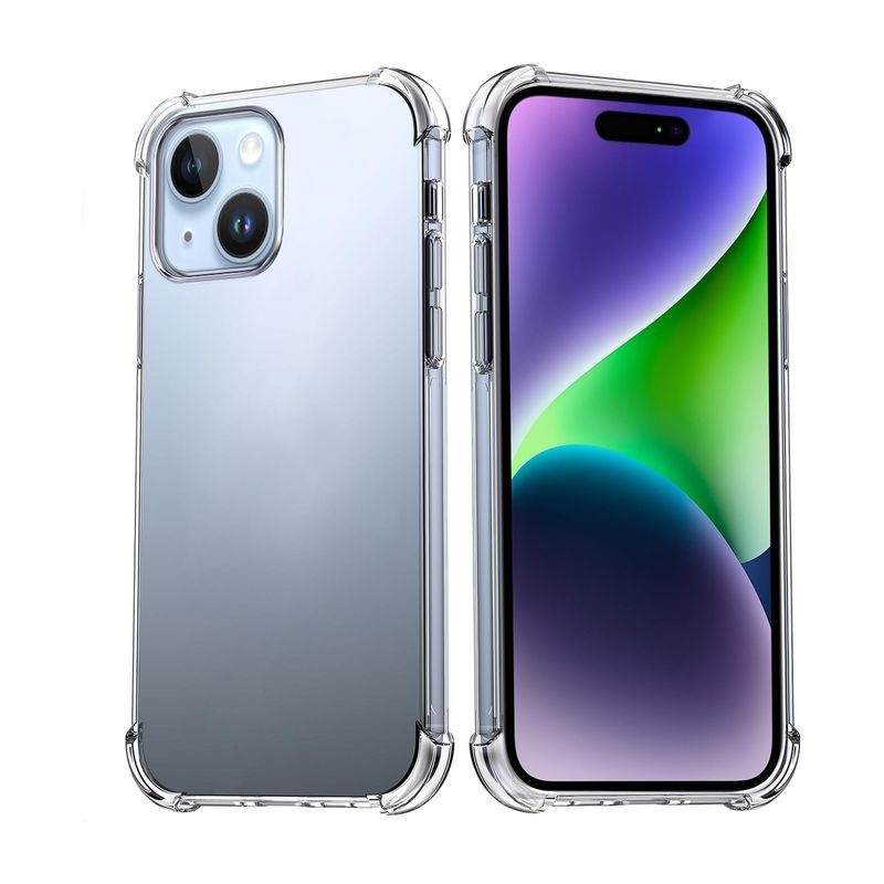 GENERICO - Carcasa para iPhone 15 Transparente Reforzada Antigolpes