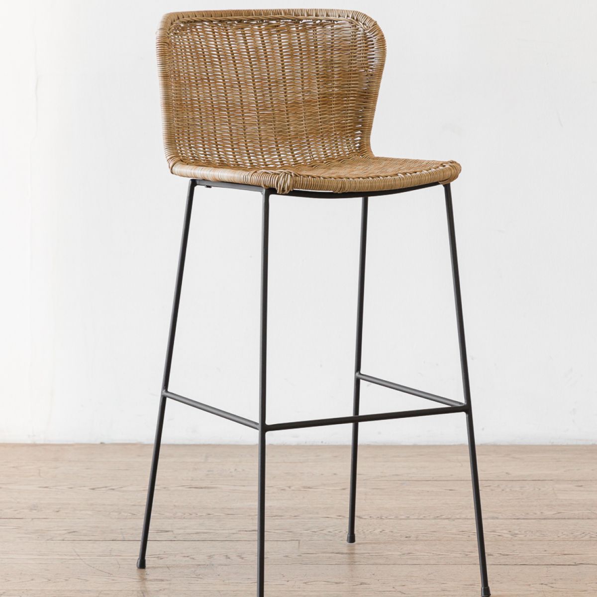 AMOBLE - Taburete Golfet Natural Alto Amoblé