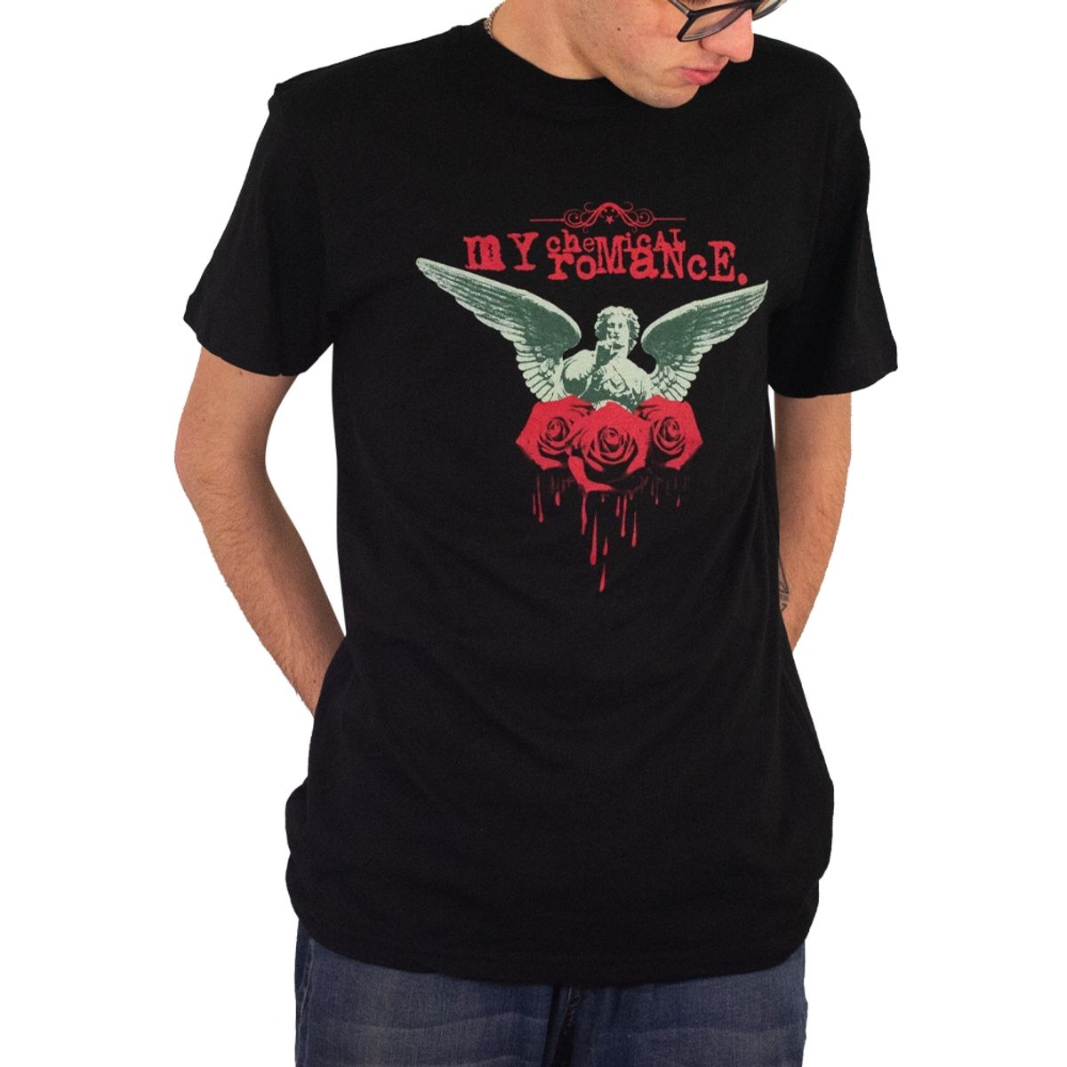 ROCK OFF OFFICIALLY LICENSED PRODUCTS - Polera original My Chemical Romance con diseño Angel of the Water