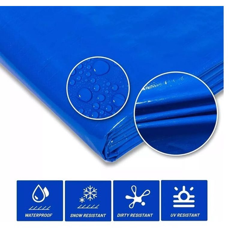 GENERICO - Carpa Lona Cobertor Multiusos Impermeable 8 X 12 Metros