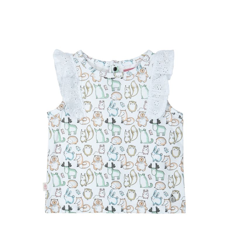 HUSH PUPPIES - Polera Niña Buddies [1-3] Blanco HUSH PUPPIES