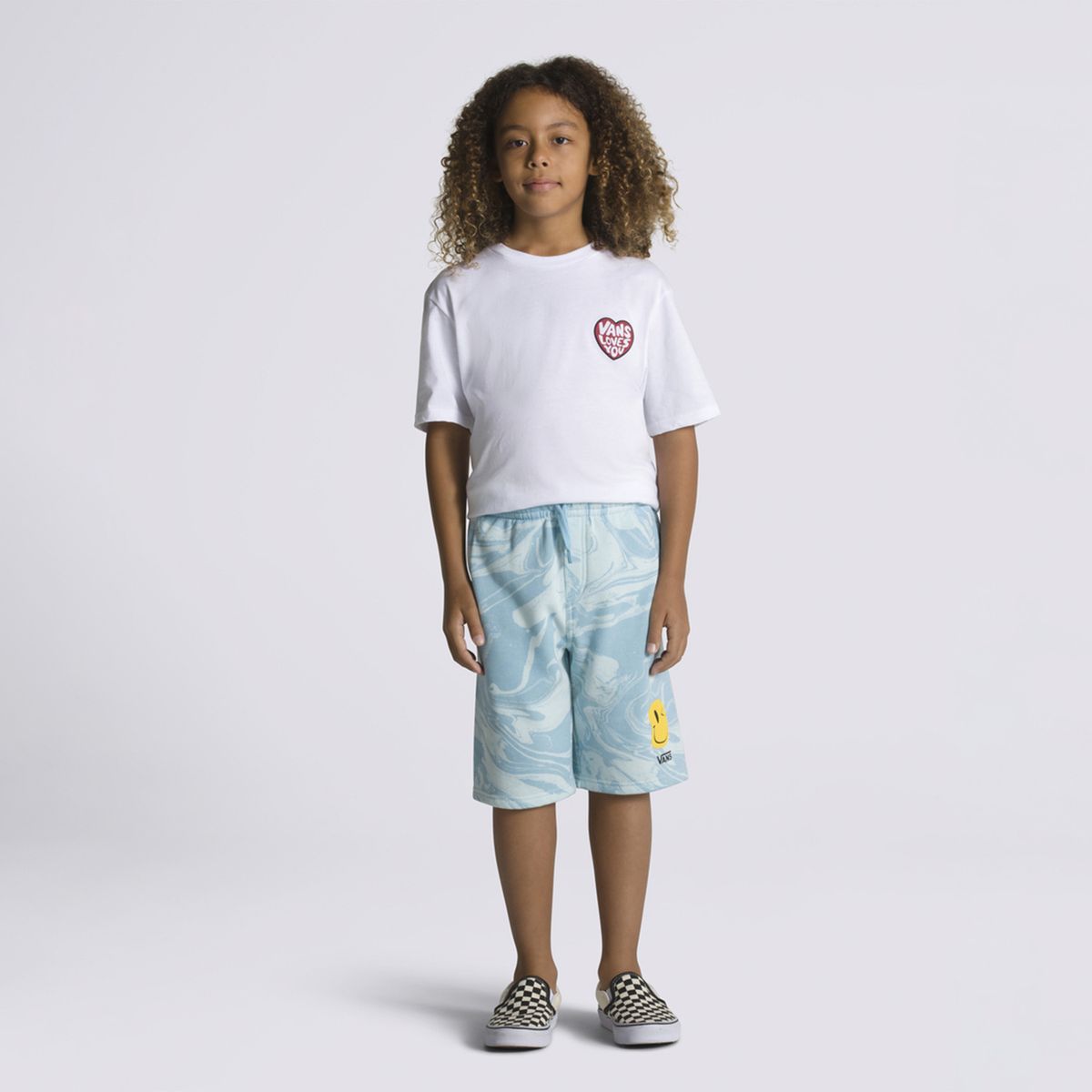 VANS - Short Marble Fleece Short Celeste Niño VANS