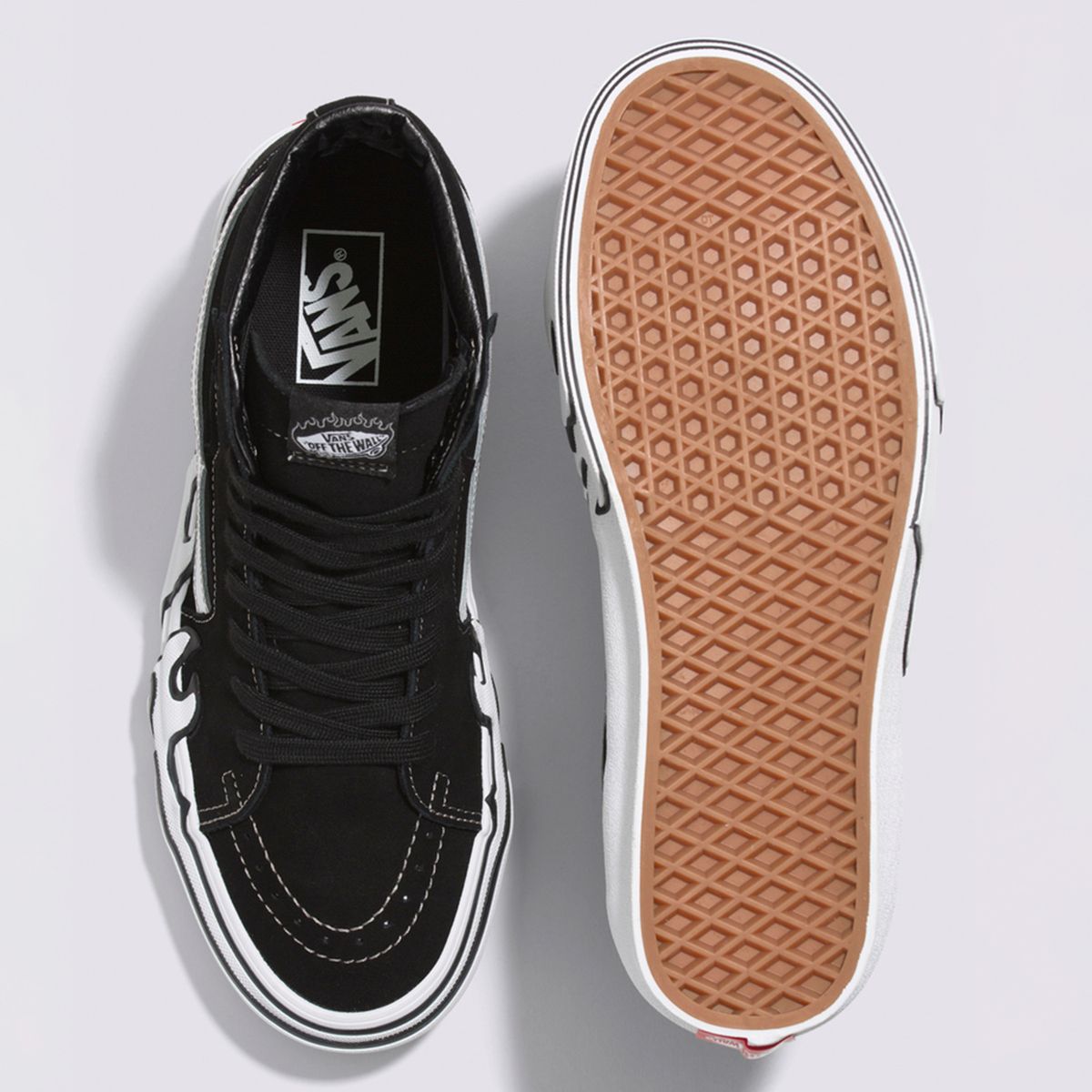 VANS - Zapatilla Con Caña Sk8-Hi Flame Negro Unisex VANS